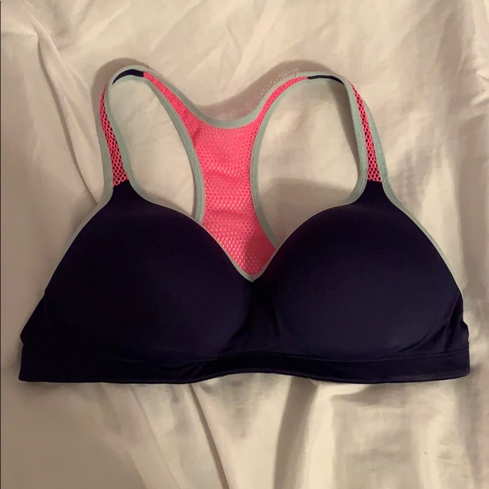 Pink yoga push up bra!